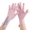UV Protection Driving Gloves Women Lightweight Ice Silk Long Finger Anti-Slip Touchscreen Compatible Outdoor Cycling