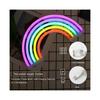 Colorful Rainbow sign LED Night Light Wall Lamp For Kids Room Decor Lights 30*16cm