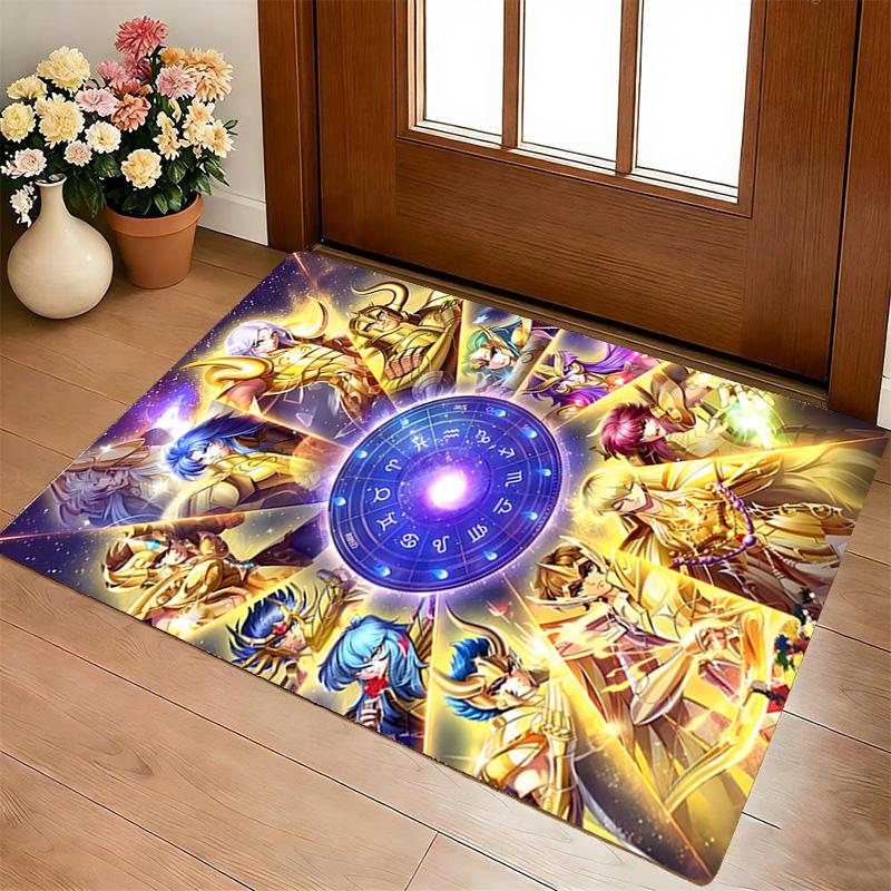 Saint Seiya Living Room Nonslip Area Rug Soft Carpet For Bedroom Game Playroom Sofa Office Home Decor Doormat Christmas Gift C9302700