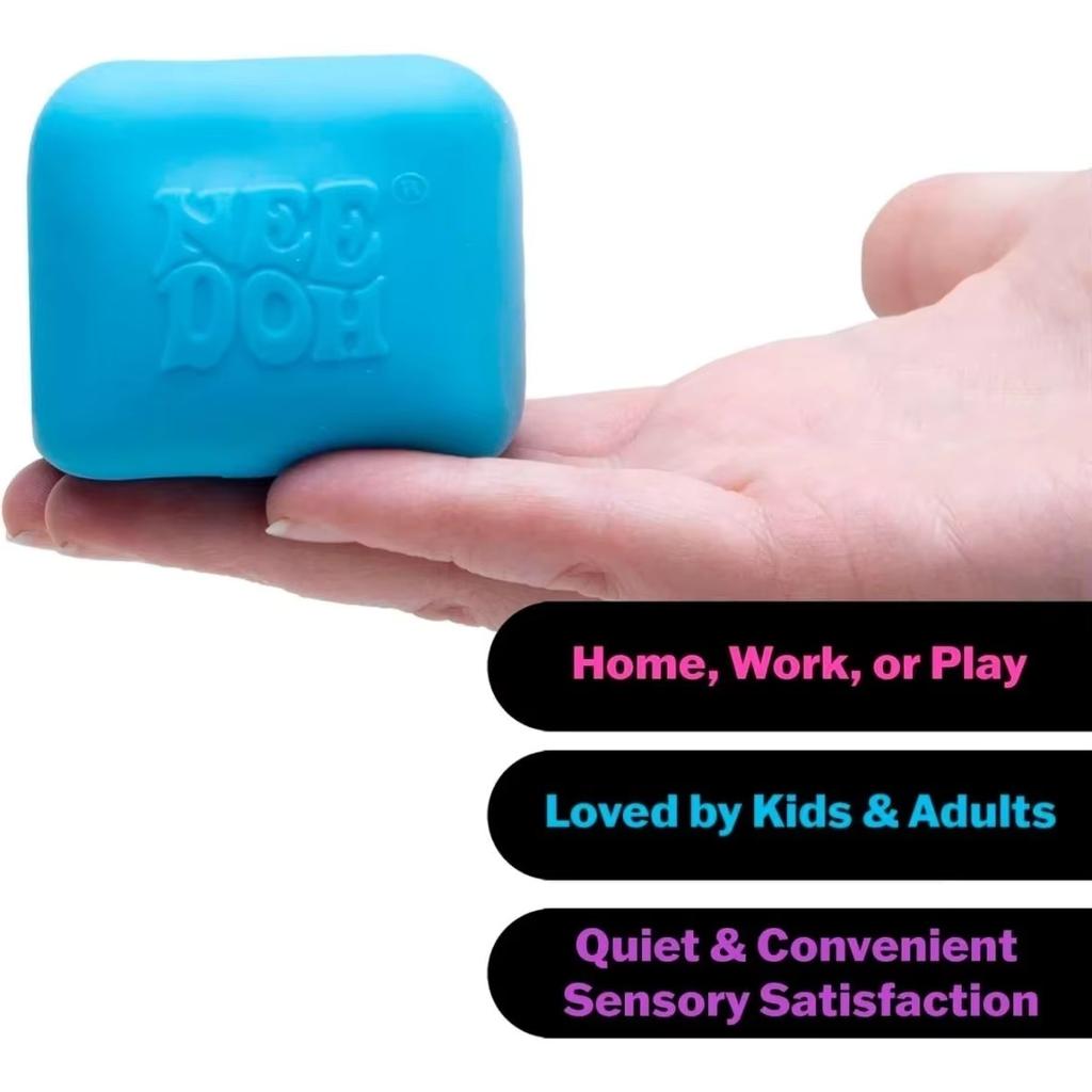 New Needoh Nice Cube Maltose Material Squishy Stress Relief Slow Rebound Toy Squishy Ball Kneadable Fidget Toy Party Gift