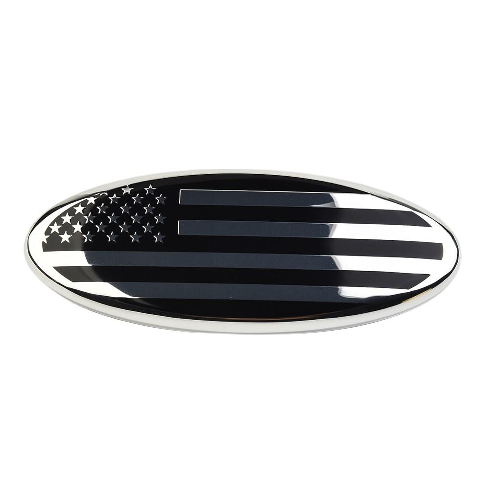 9 Zoll Für Ford F150 F350 FRONTGRILL Heckklappe US-Flagge Ovales Emblem Abzeichen