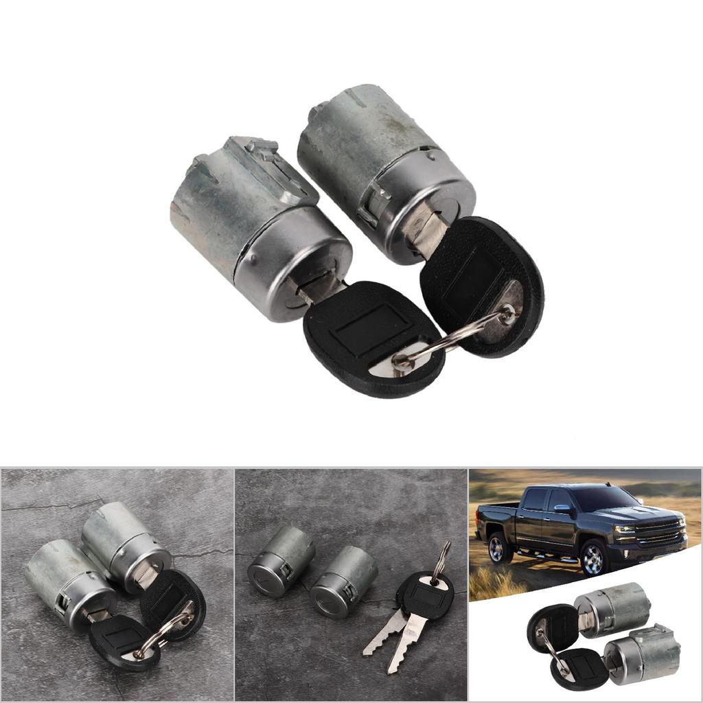 1 Pair Universal Car Door Lock Cylinder with 2 Keys Fit for Chevrolet