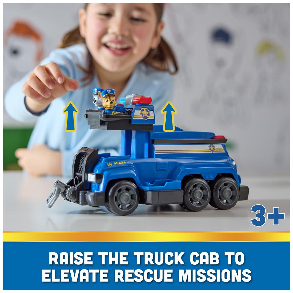 Paw Patrol Chase Total Team Rescue Police Cruiser Vehicle Toy Figures: Chase, Marshall, Skye, Rubble, Rocky, and Zuma [Parallel Import]