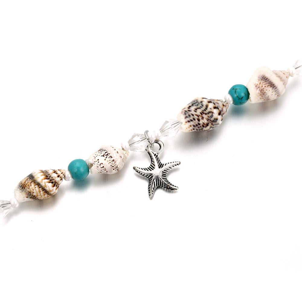 Fashion Shell Beach Anklet Beads Bracelet Starfish Pendant Anklet Jewelry