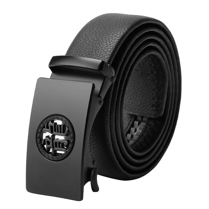 

Men s Automatic Buckle Belt Business Simple Men s Belt Business Pants Belt 130cm