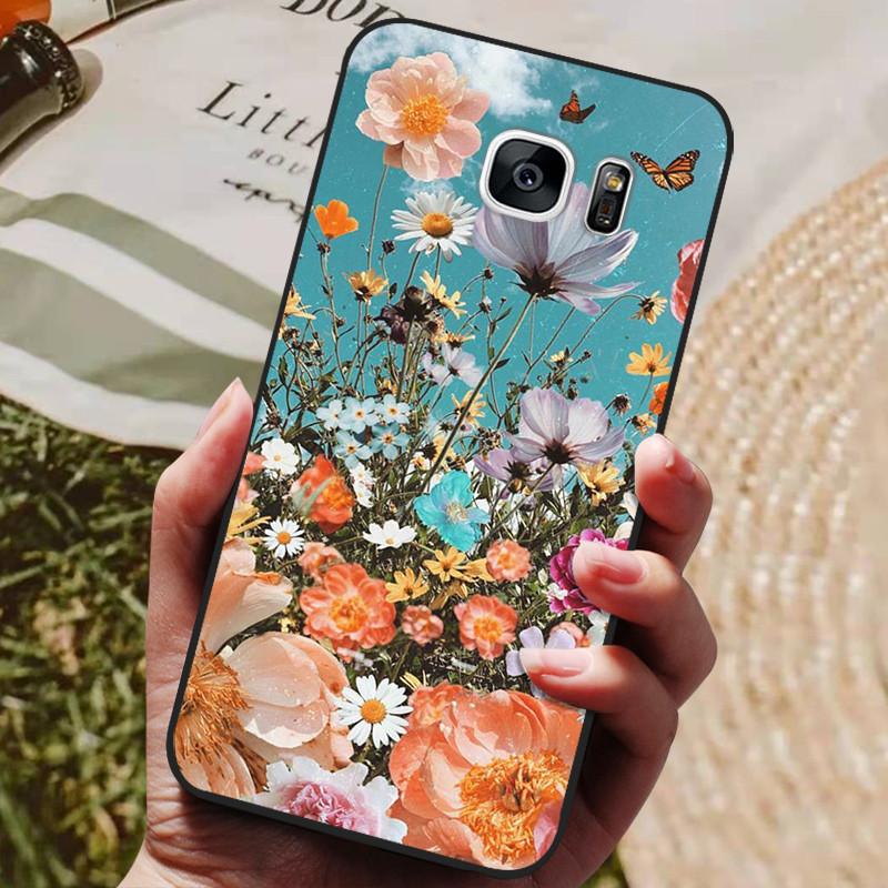 For Samsung Galaxy S7 Edge Silicone Case Cute Pattern Soft TPU Phone Cover For Samsung Galaxy S6 S7 S 7 Edge Back Cover Bumper