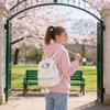 My Melody Cartoon Double Backpack With Drawstring Closure For Girls And Teens