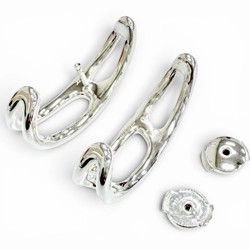 Excellent HERMES Pierce Chaine d'Ancre Punk Pierce Silver 925 Women Used