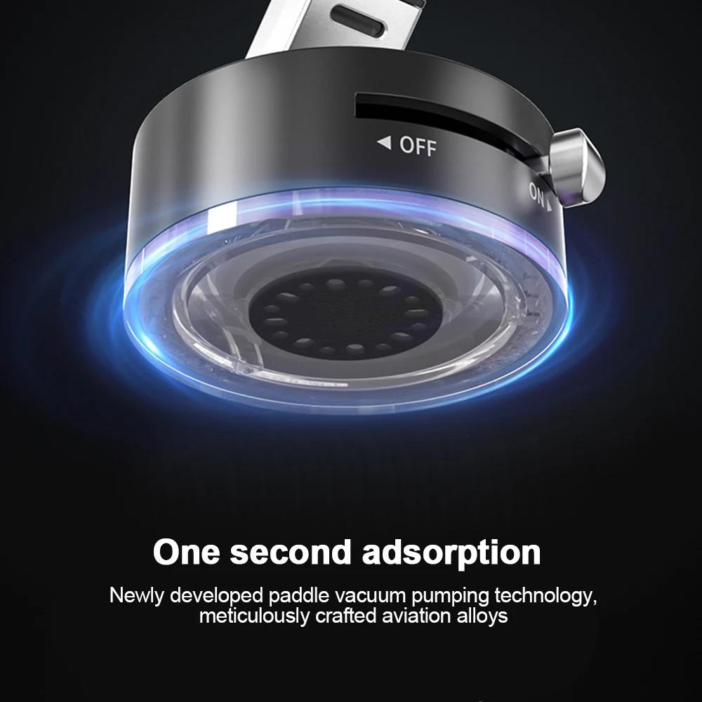 Universal Car Magnetic Phone Holder Foldable Vacuum Suction GPS Bracket for Gym Bath Iphone 16 15 14 13 12 Pro Max Samsung