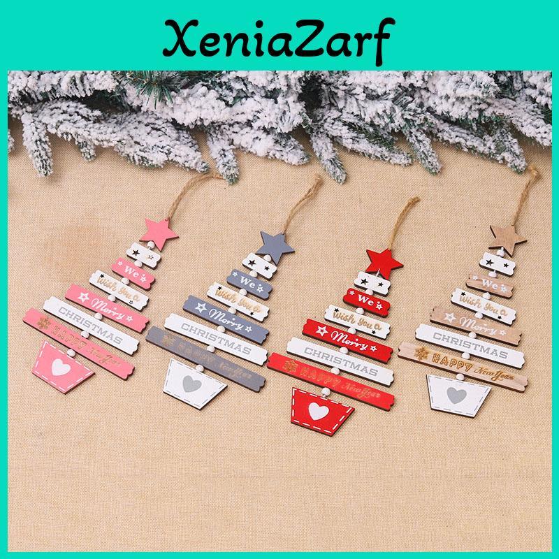 Premium Quality Wood Christmas Hanging Ornaments For Festive Tree Decor