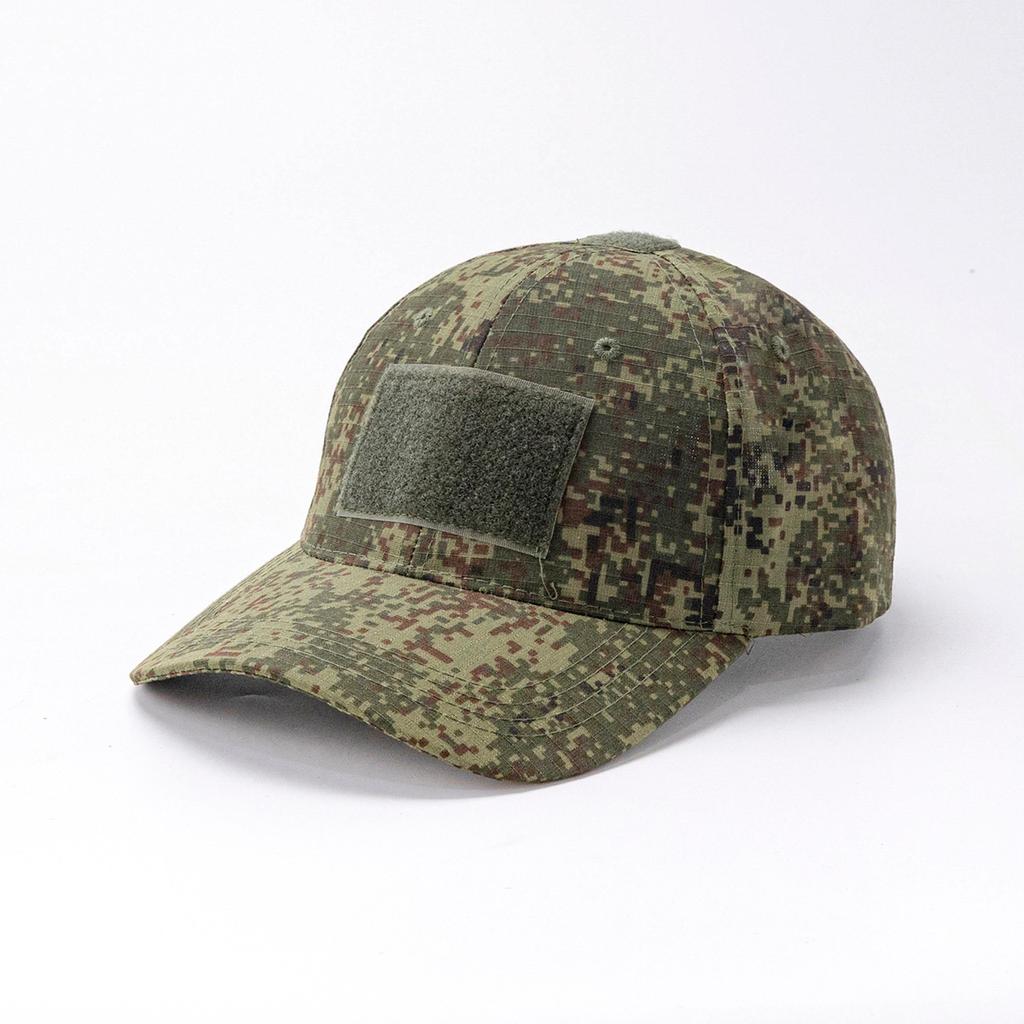 Jarní maskáčová baseballová čepice - Taktická vojenská snapback s Velcro panelem Unisex Prodyšná sluneční čepice Venkovní UV ochrana