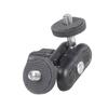 Pack of 2 Camera Double Ball Head Clamp Mount Adapter Magical Arm 360 Degree Rotation 1/4inch Thread for Photo Equipment