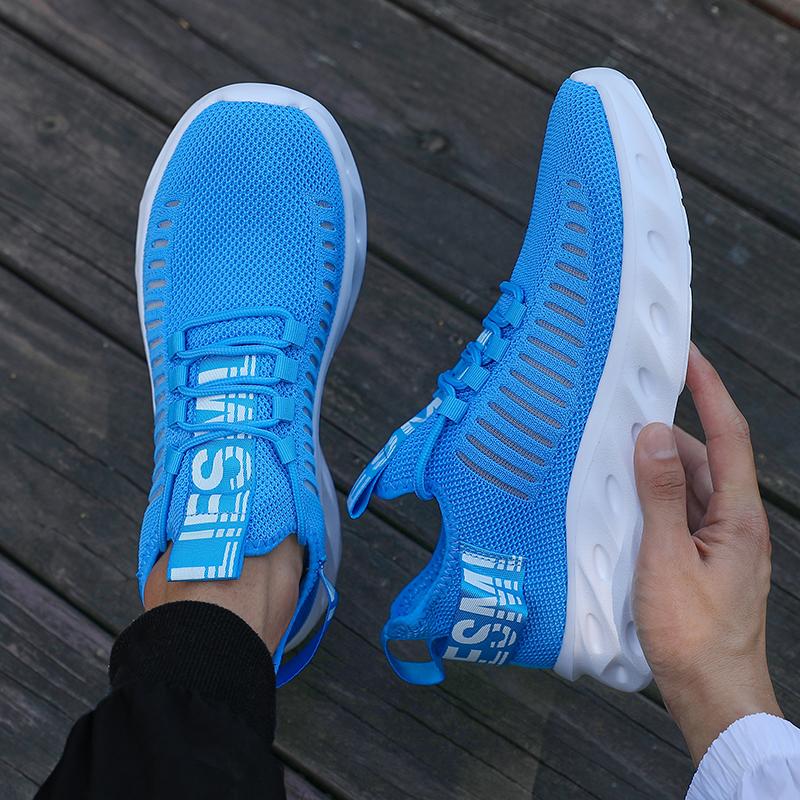 

Men Ultra Lightweight Mesh Sneakers Breathable Quick Dry Fabric Stylish Hollow Out Design Sneakers Modern Casual Summer Footwear 44