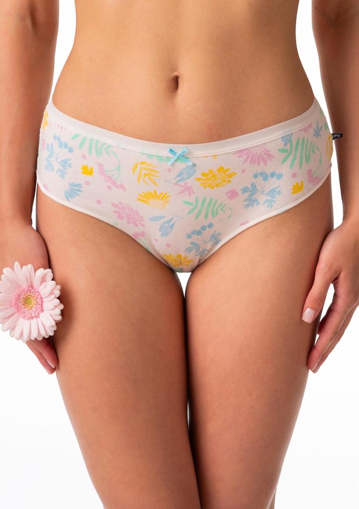 Figi damskie o klasycznym kroju (2 pack) midi bikini z koronką na pośladkach LPC 559 Key