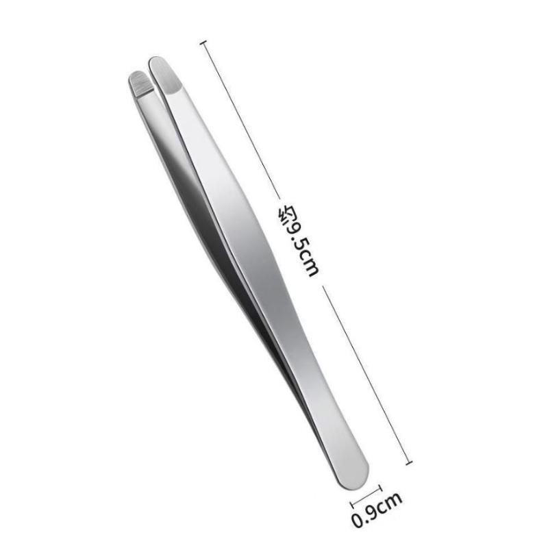 Stainless Steel Tweezers Safe Rounded - Tip Eyebrow Clips Precise Eyebrow Shaping Ingrown Hair Removal Eyebrow Shaping Tool