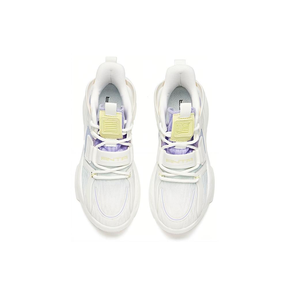 New Anta Bastard 2.0 Life Collection Slip Resistant Coverage Mid Top Skateboard Shoes Women's Fluorescent Light Green 122038081-5