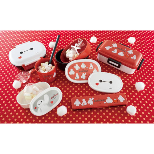 Skater Lunch Box Seal Container Storage Container Made in Japan (Large 400ml Medium 280ml Small 180ml) Set of 3 Ag+ Antibacterial Disney Baymax SRS3SA