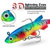 5Pcs Bass Trout Soft Fishing Lures for Freshwater & Saltwater Soft Silicone Squid Fishing Lures Fishing Jig Head Hooks