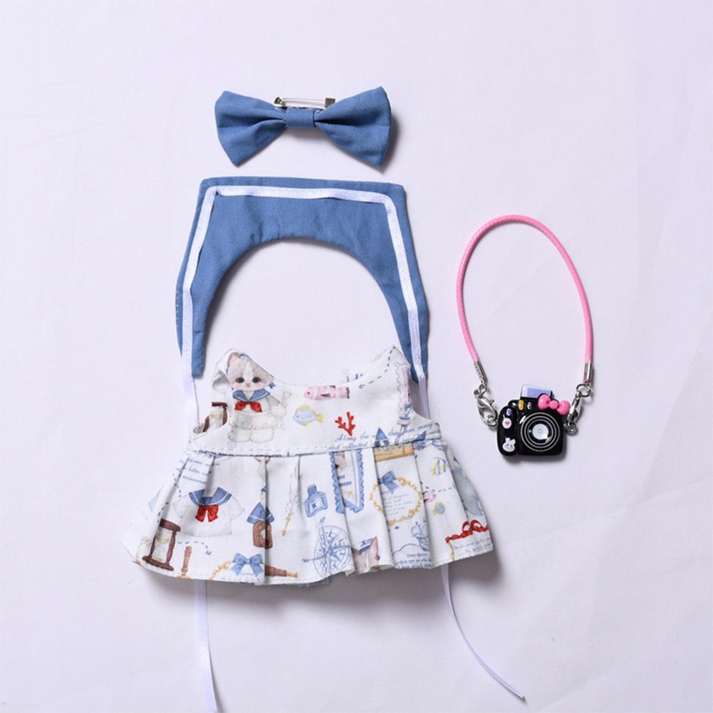 

Для 17см куклы Лабубу Одежда Модная одежда Темно-синее платье Одежда для куклы Подбор цвета Аксессуары для кукол-камер Милые маленькие тряпочки 02#