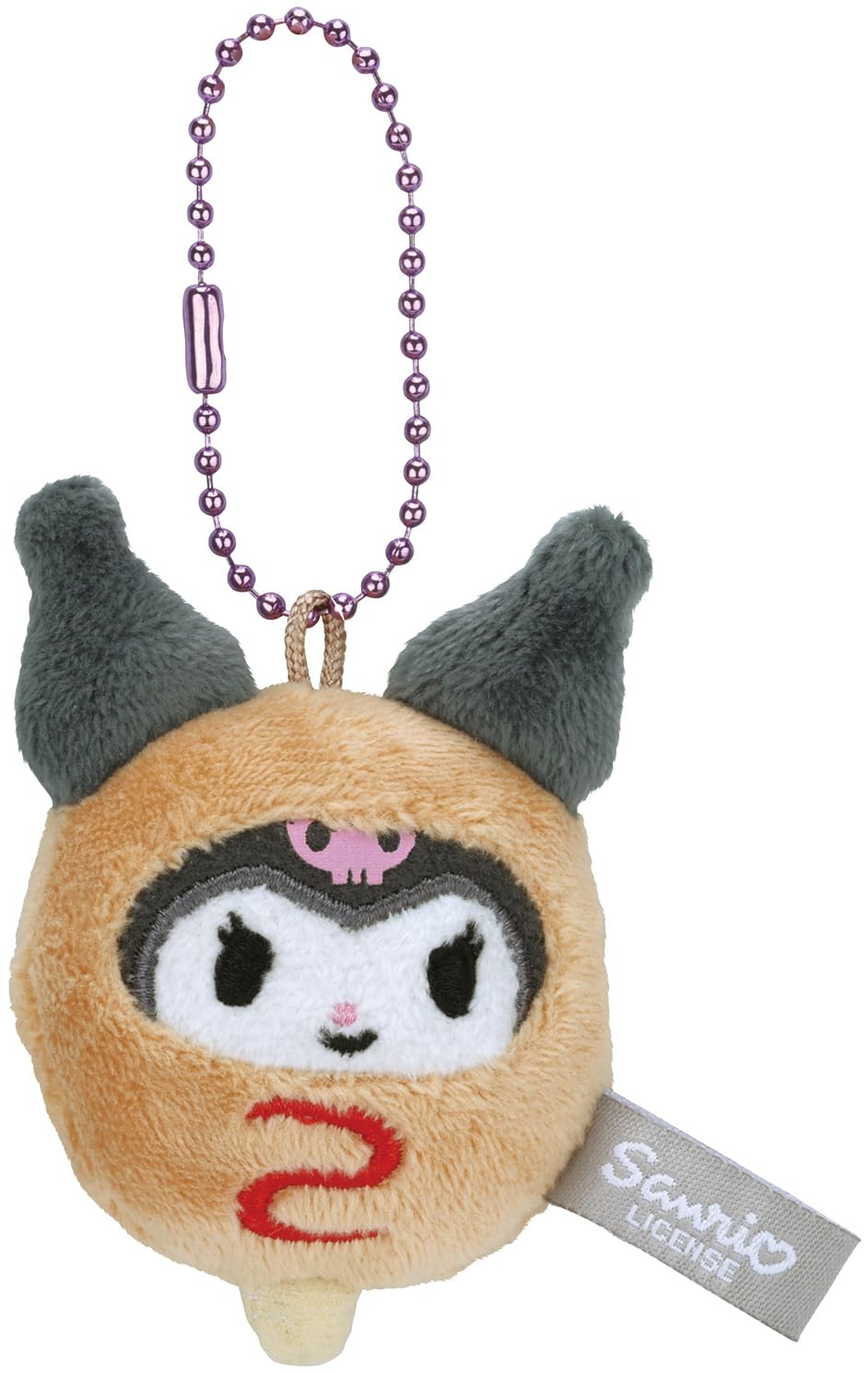 Skater Plush Keychain Ball Chain Sanrio Kuromi Costume Food ZNKH1K-A