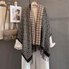 Winter Cashmere Scarf Women Double-Sided Jacquard Female Shawl Wrap Scarves Thick Warm Blanket Tassels Pashmina