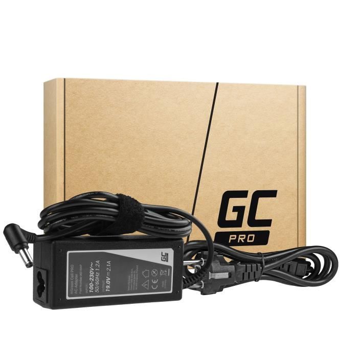 Chargeur Green Cell 19V 2.1A 40W Pour Samsung 530U NP530U3B NP530U3C 535U NP535U3C NP540U3C NP900X3C NP905S3G Ordinateur Portable