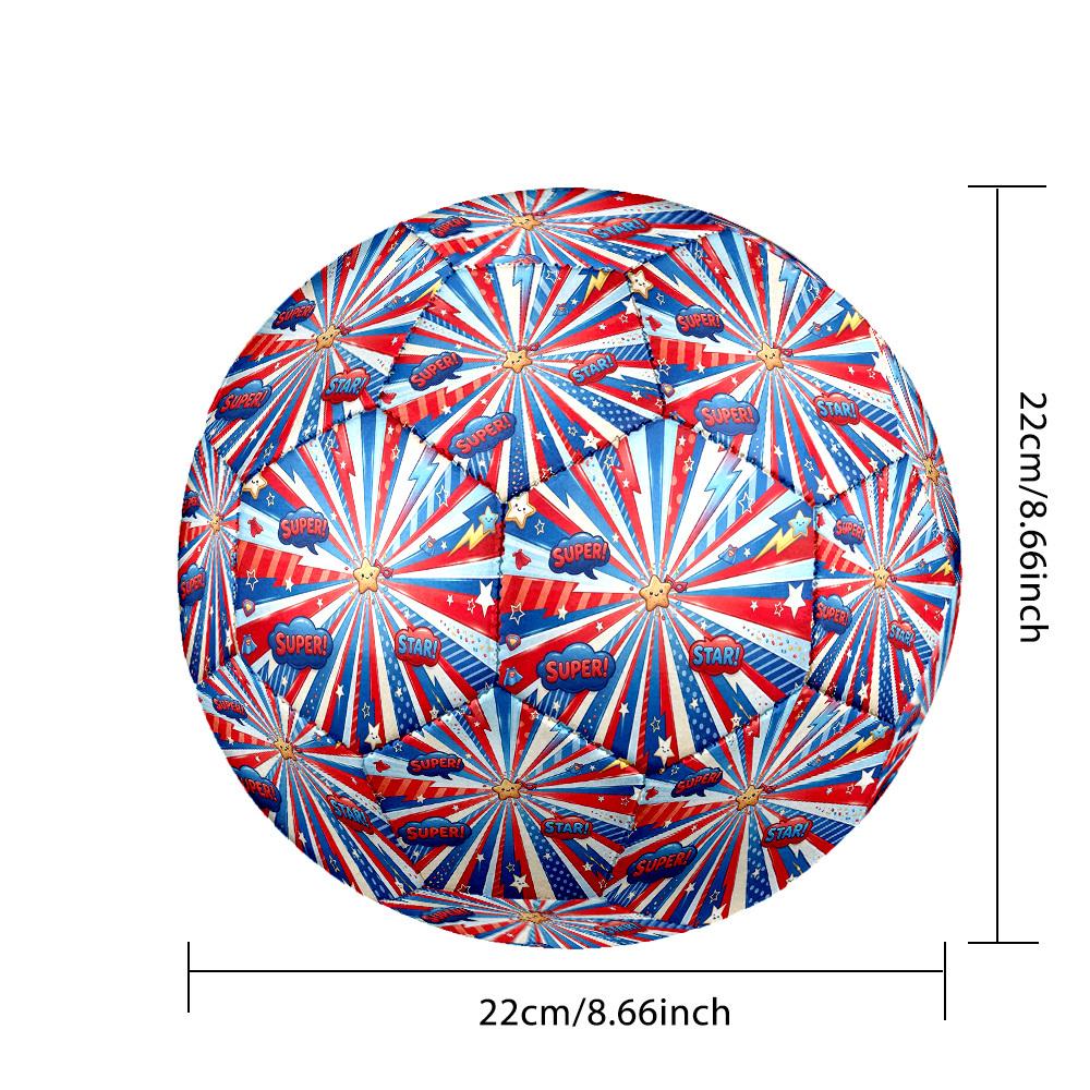 1pc Super Star Energy Themed Soccer Ball, Size 5, Lightweight PVC Material, Outdoor Training Soccer Ball Gift. q62257