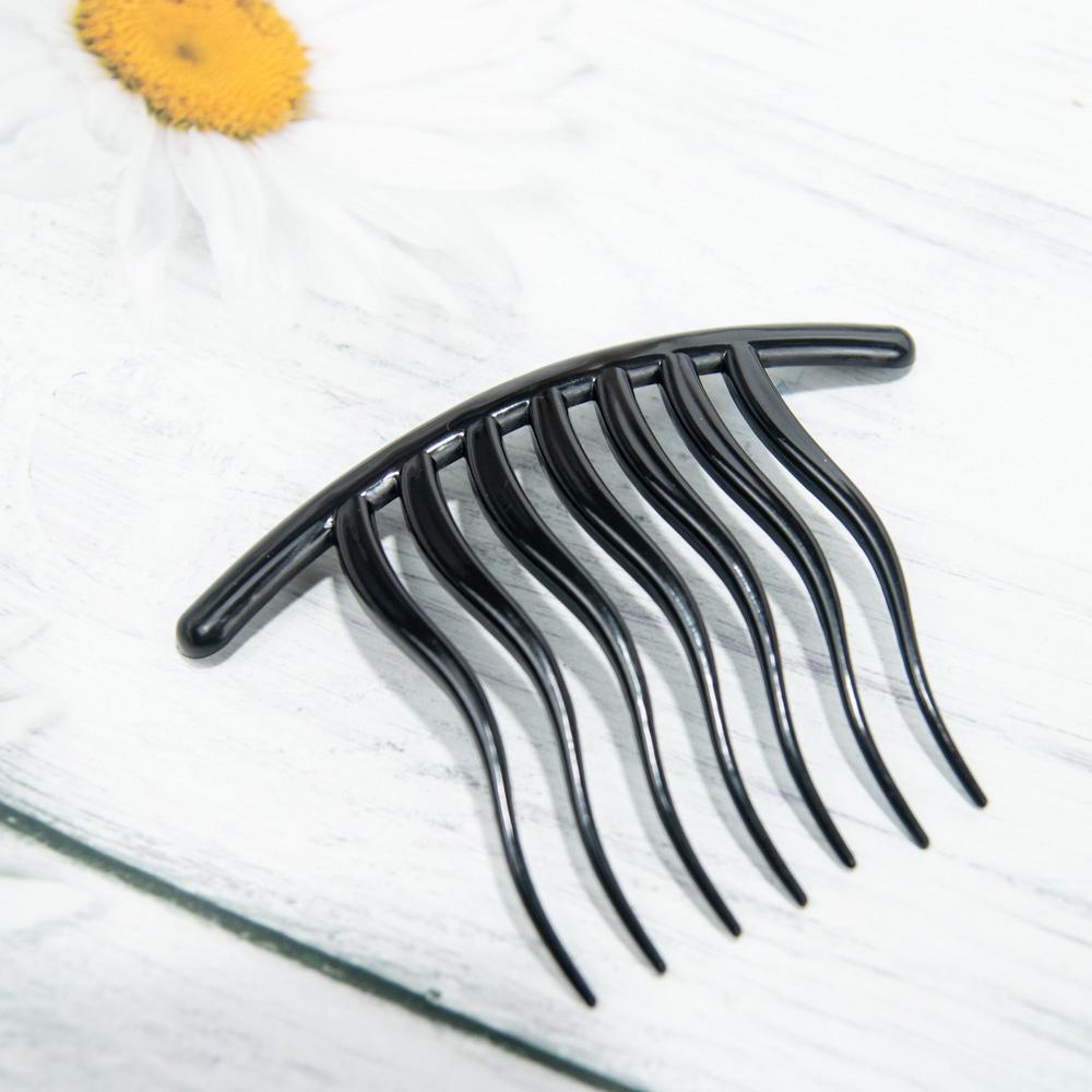 Simple Black Hair Comb Clip Volume Inserts Hair Comb Clip Hairpins Women Girls Hair Fork Hair Styling Tools Hair Accessories