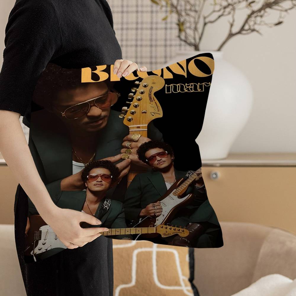 Singer B-Bruno M-Mars Pillow Cover For Bedroom Room And Living Room Sofa Decorative Cushion Cover