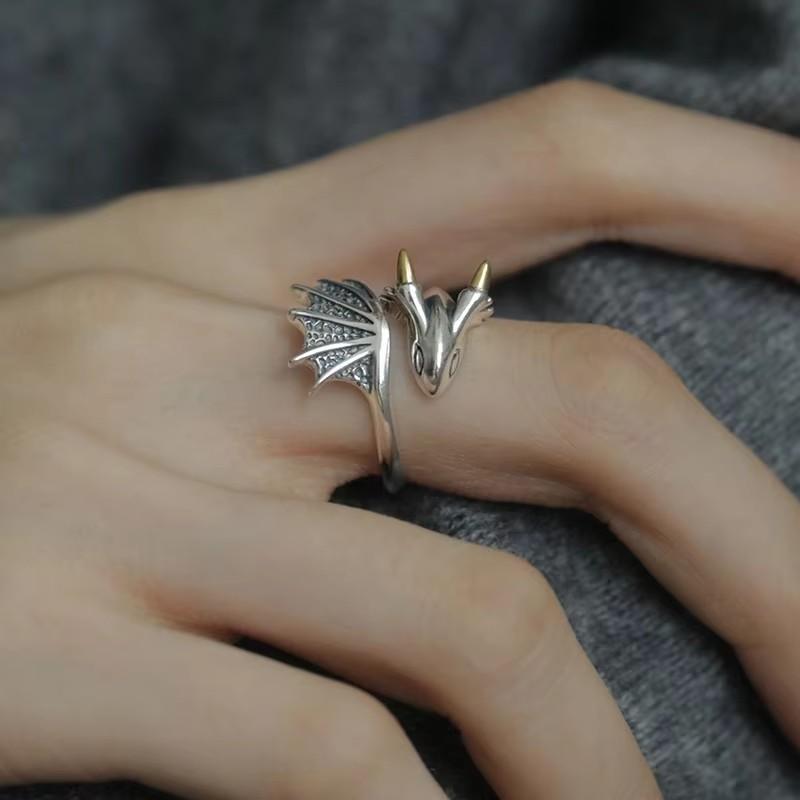 PANJBJ 925 Silver Frosting Geometry Ring for Women Wide Texture Versatile Handmade Ins Jewelry Gift