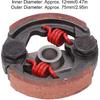 Aramox Clutch Pad with Springs for 2 Stroke Dirt Bike 4 Wheeler, Clutch Pad 75mm/2.95in OD Heavy Duty