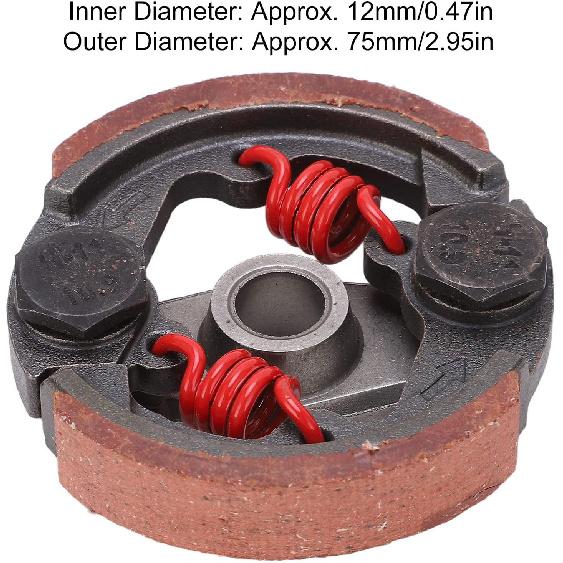 Aramox Clutch Pad with Springs for 2 Stroke Dirt Bike 4 Wheeler, Clutch Pad 75mm/2.95in OD Heavy Duty