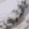 5.9Inch Long Tail Keychain for Key Holder Plush Tail Charm Key Holder Keyring Pendant Decorations Purse Bag Charm