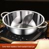 36cm Stainless Steel Single Flavor Hot Pot with Lid