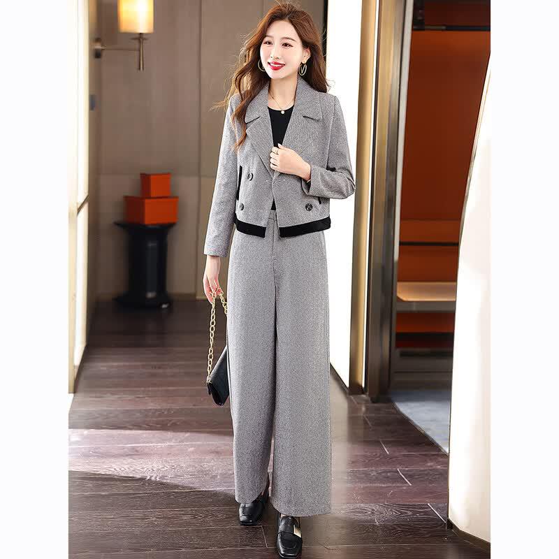 EST+II Women's Casual Professional Two-Piece Suit Set