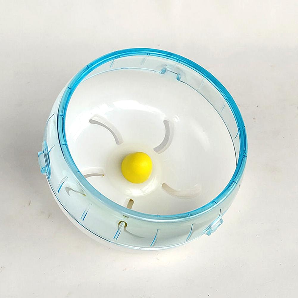 Hamster Running Disc Toy Sport Running Silent Transparent Small Pet Rotatory Jogging Wheel Toys Hamster Cage Accessories