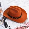 Brown Pet Cowboy Costume Cosplay Cap Halloween Costumes For Dogs Cat Pet Party Decoration Cowboy Hat