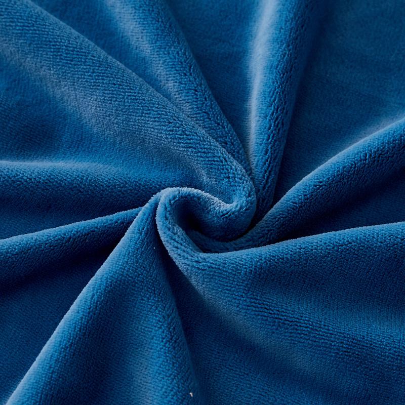 Nordic Style Simple Flannel Fitted Sheet High Density Print Winter Super Soft Velvet Mattress Cover Bed Sheet with Elastic Band