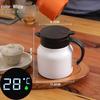 316 Stainless Steel Smart Temperature Display Insulated Tea Stewing Pot, Large Capacity for Home and Outdoor Use