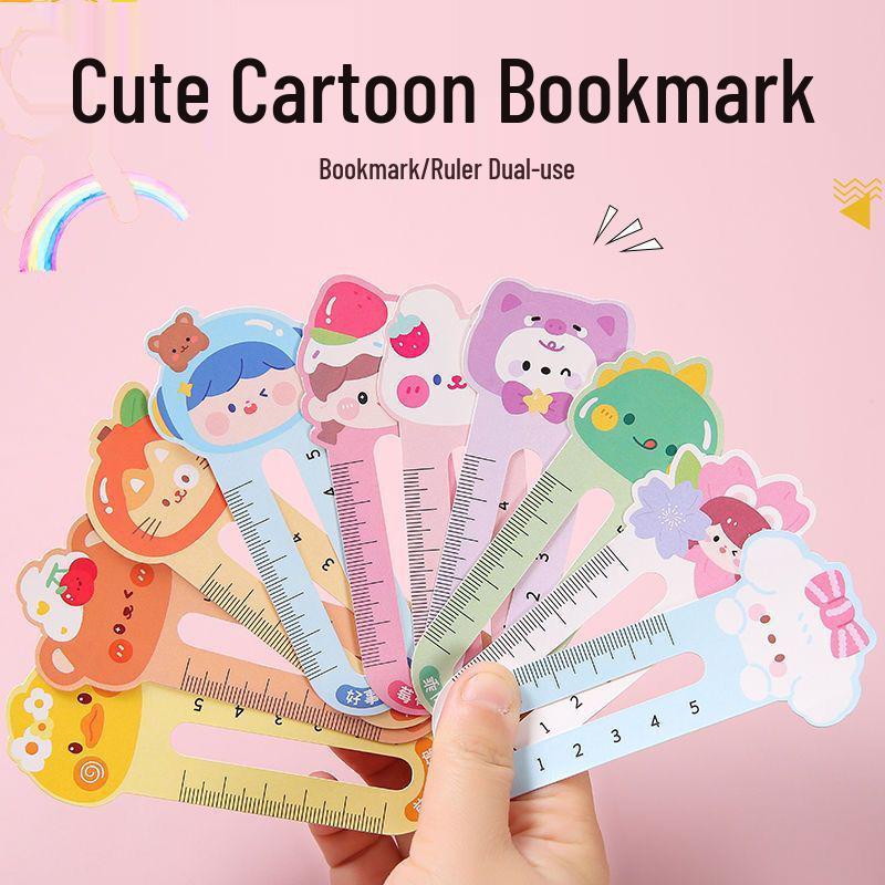 

Набор милых линеек для студентов с животными - Мультяшный дизайн