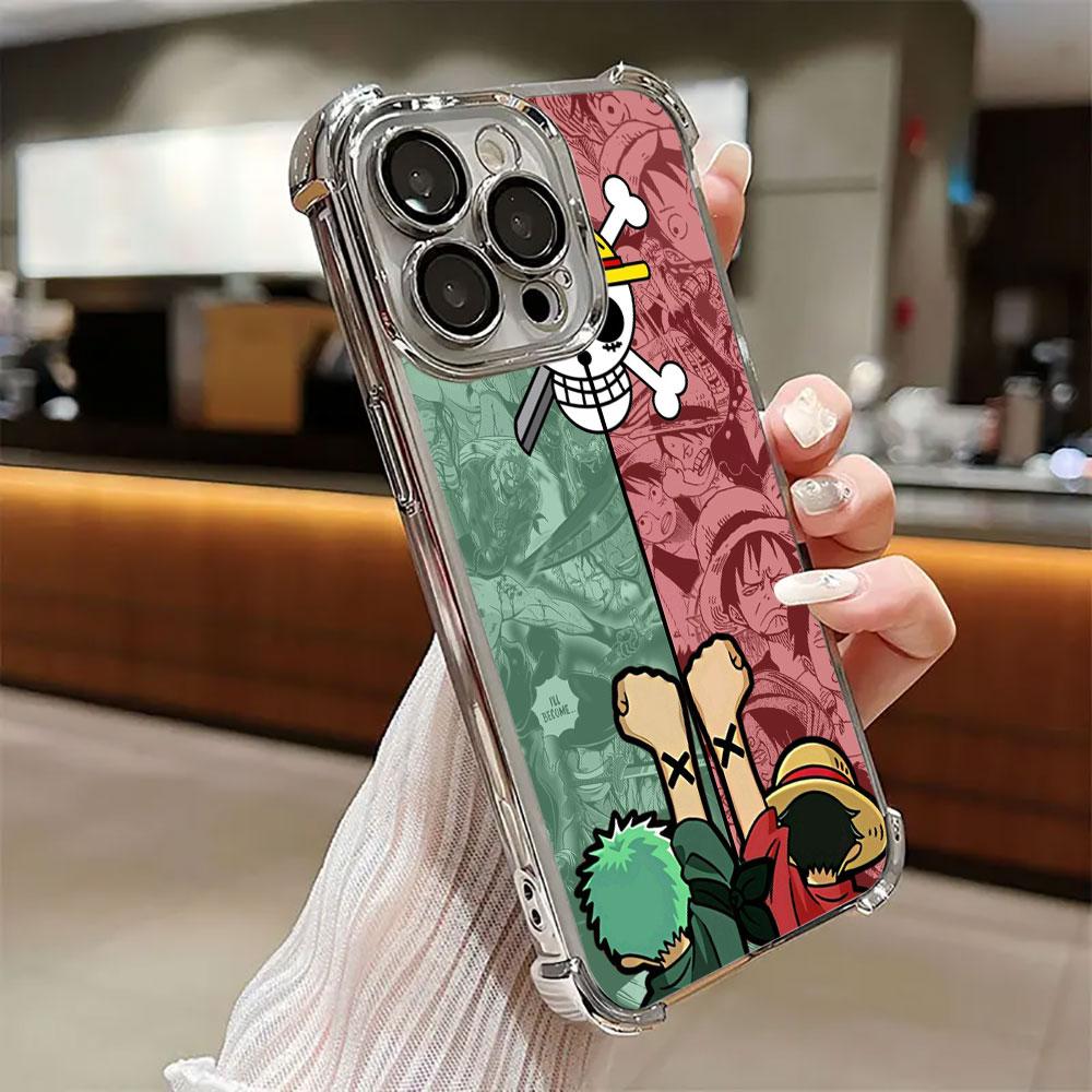 Anime One Pieces Soft Funda For iPhone 17 Pro 16 15 14 13 12 11 Pro Max Case 17 Plus 17E 16E 17Air Camera Protection Phone Cover