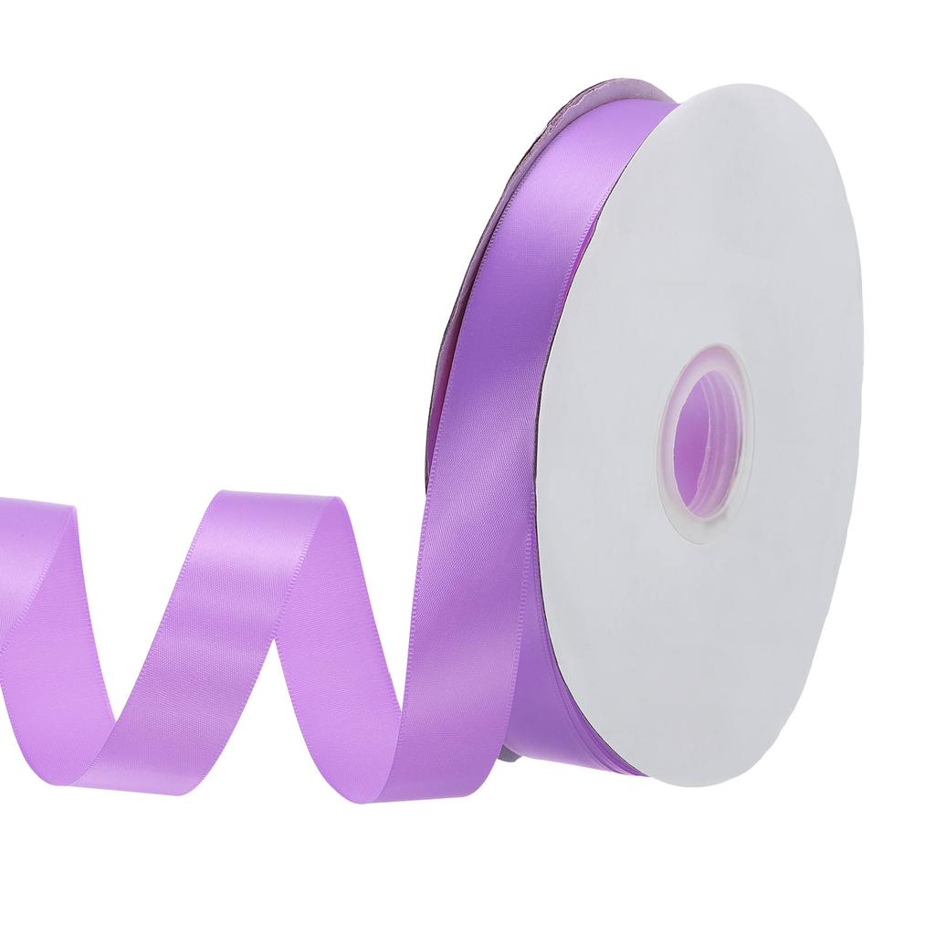 Jednostronna rypsowa wstążka poliestrowa satynowa wstążka jednokolorowa wstążka z tkaniny do rękodzieła dekoracji ślubnych pakowania prezentów 1"x100 jardów