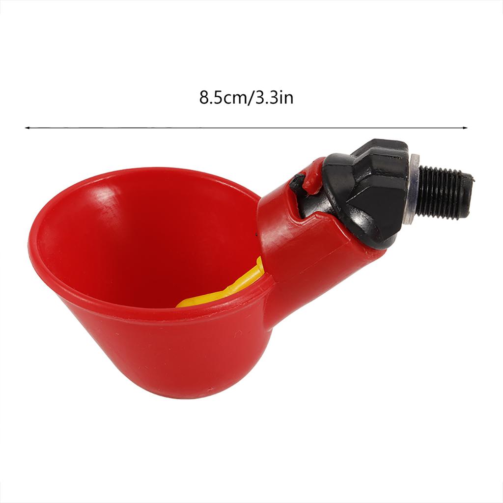 5PCS Chicken Bird Automatic Drinkers Water Drinking Cups Bowls (Fixed Screw Water Bowl)