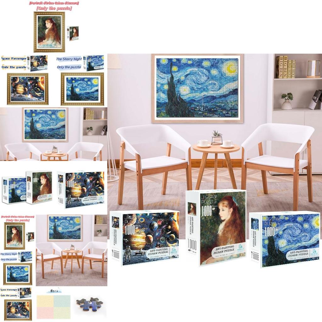 High-difficulty 1000-piece Jigsaw Puzzle With Classical Paintings Smooth Edges And Soft Colors