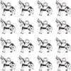 Zinc Alloy Wolf Charms Silver Wolf Charms Antique Silver  Jewelry Accessories