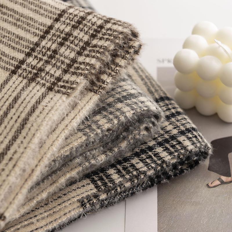 2024 Women'S Elegant Temperament Scarf Fashion Commuter Imitation Cashmere Scarf Grid Warm Shawl Neck Protection Cold Scarf