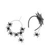 Eerie Spiders Theme Hairpiece Necklace Pair Halloween Party Decorations