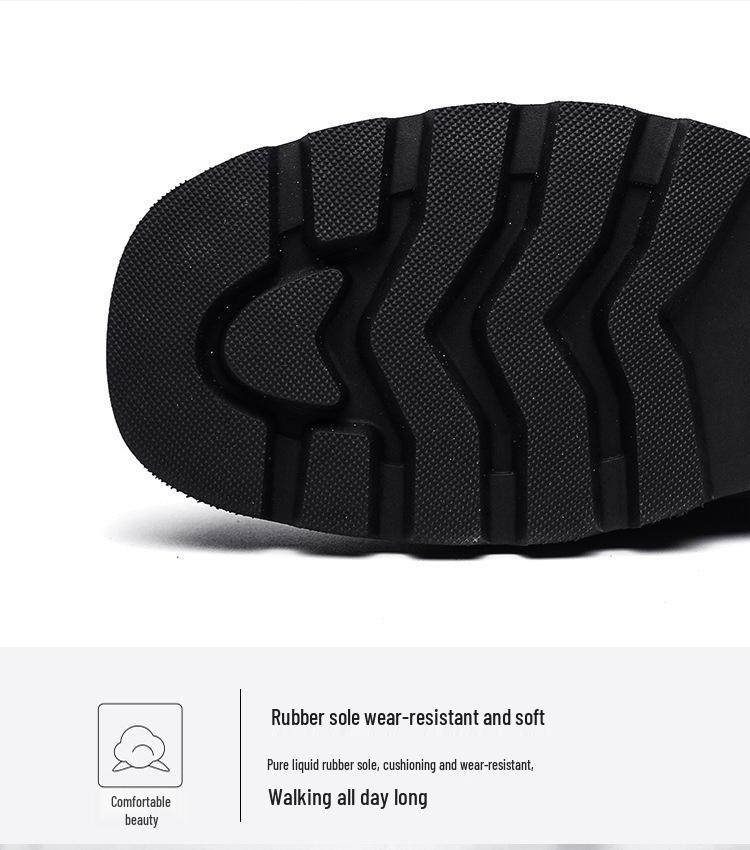 Men's Glossy Leather Height-Boosting Lace-Up Shoes for Spring/Autumn