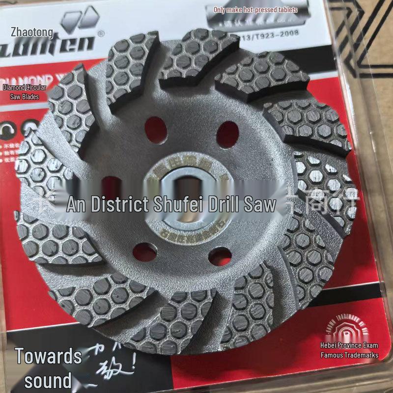 100mm Diamond Grinding Bowl Disc for Concrete, Marble, Cement Walls & Floors
