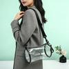 Transparent Laser Crossbody Bag For Women Cylindrical Fashion Mini Shoulder Messenger Bag PVC Jelly Small Tote Bag
